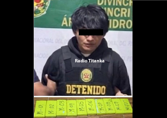 Agentes antidrogas detienen a presunto vendedor de clorhidrato de cocaína 